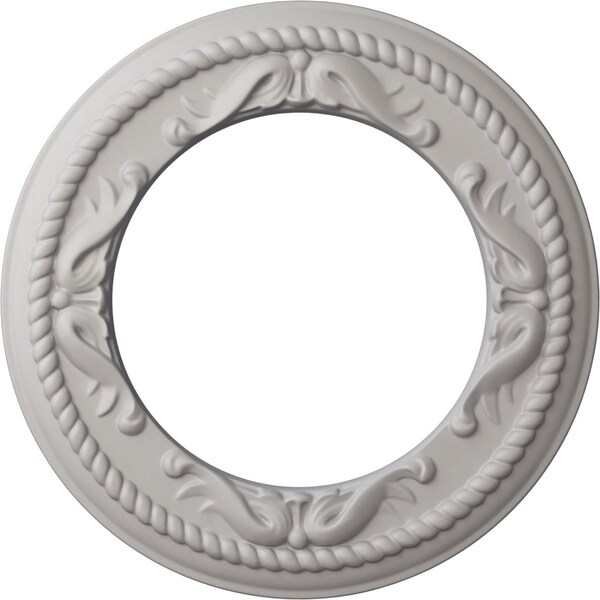 Ekena Millwork Roped Medway Medallion (Canopies up to 7 1/2"), 12 1/4"OD x 7 1/2"ID x 7/8"P, Ultra Pure White CM12MEUWF - main